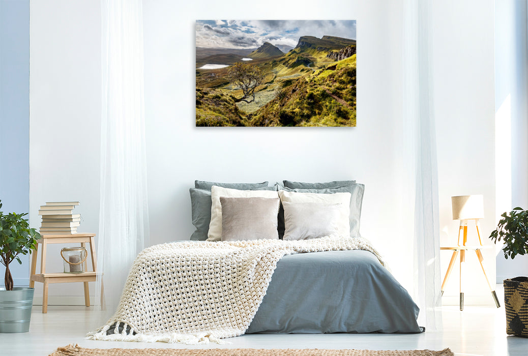 Premium Textil-Leinwand Premium Textil-Leinwand 120 cm x 80 cm quer Quiraing, Isle of Skye