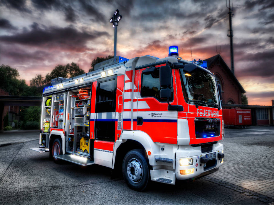 HLF (BF Braunschweig) - CALVENDO Foto-Puzzle'