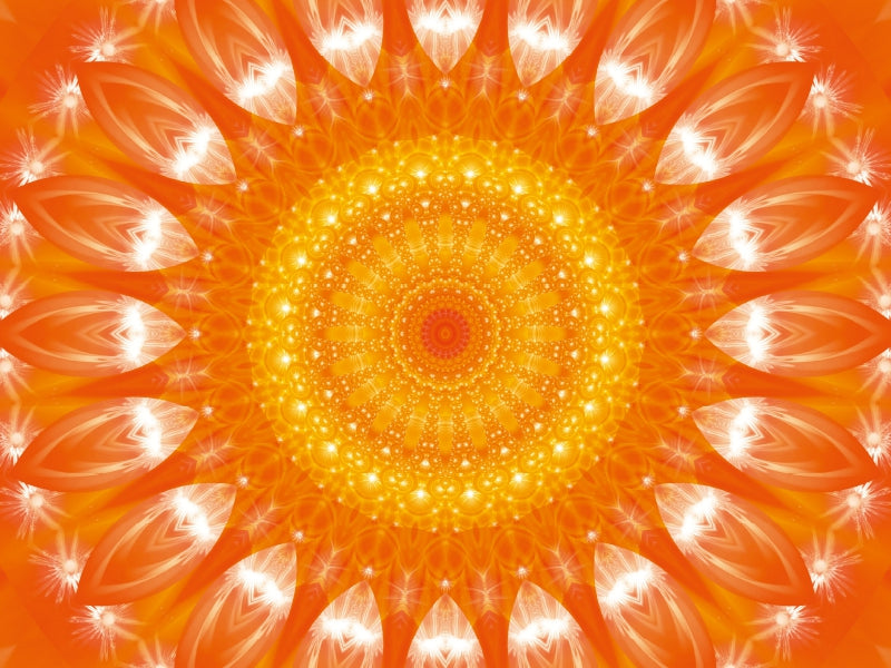 Energy - mandalas in orange - CALVENDO photo puzzle