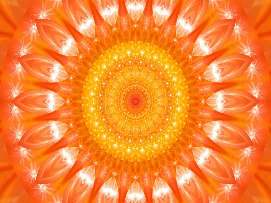 Énergie - mandalas en orange - Puzzle photo CALVENDO 