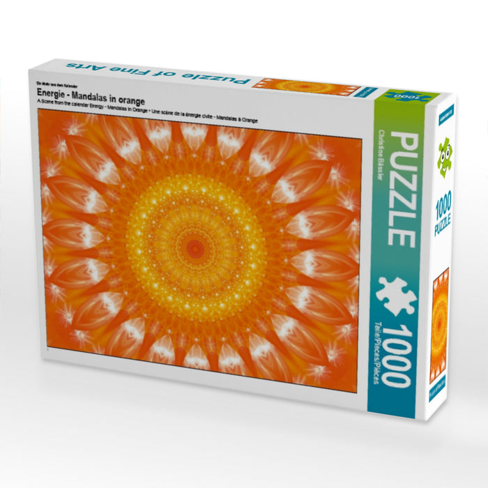 Energy - mandalas in orange - CALVENDO photo puzzle