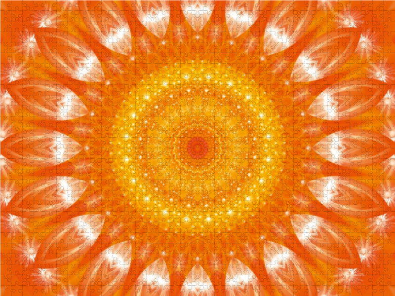 Energy - mandalas in orange - CALVENDO photo puzzle