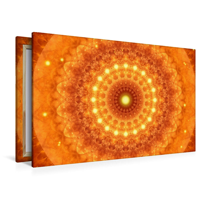 Premium Textil-Leinwand Mandala göttliche Kraft