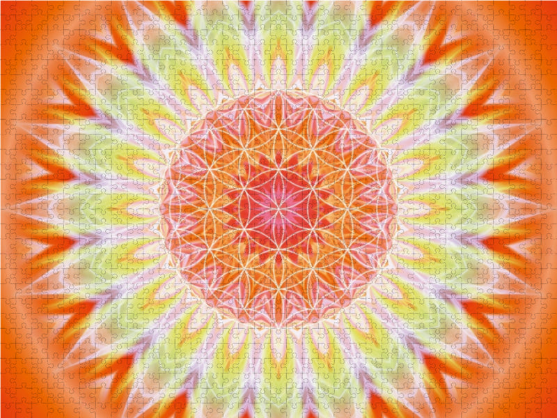 Mandala Gesundheit 1000 Teile Puzzle quer - CALVENDO Foto-Puzzle'