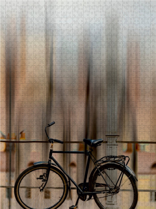 Fahrrad - abstrakt 1000 Teile Puzzle hoch - CALVENDO Foto-Puzzle'