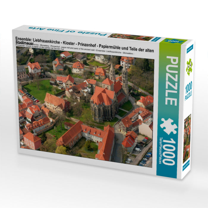 Ensemble: Liebfrauenkirche - Kloster - Prinzenhof - Papiermühle und Teile der alten Stadtmauer 2000 Teile Puzzle quer - CALVENDO Foto-Puzzle'