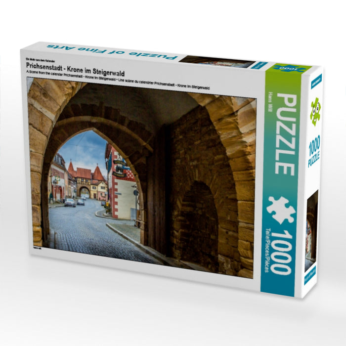Ein Motiv aus dem Kalender Prichsenstadt - Krone im Steigerwald 1000 Teile Puzzle quer - CALVENDO Foto-Puzzle'
