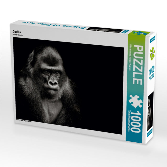 Gorilla 1000 Teile Puzzle quer - CALVENDO Foto-Puzzle'