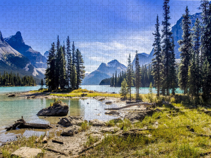 Maligne Lake, Alberta - CALVENDO Foto-Puzzle'