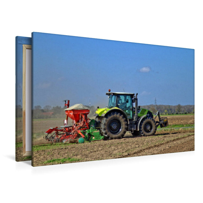 Premium Textil-Leinwand Trecker