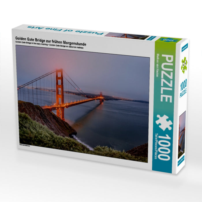Golden Gate Bridge zur frühen Morgenstunde 1000 Teile Puzzle quer - CALVENDO Foto-Puzzle'
