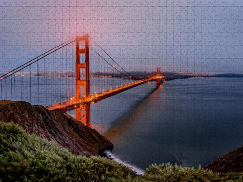 Golden Gate Bridge zur frühen Morgenstunde 1000 Teile Puzzle quer - CALVENDO Foto-Puzzle'