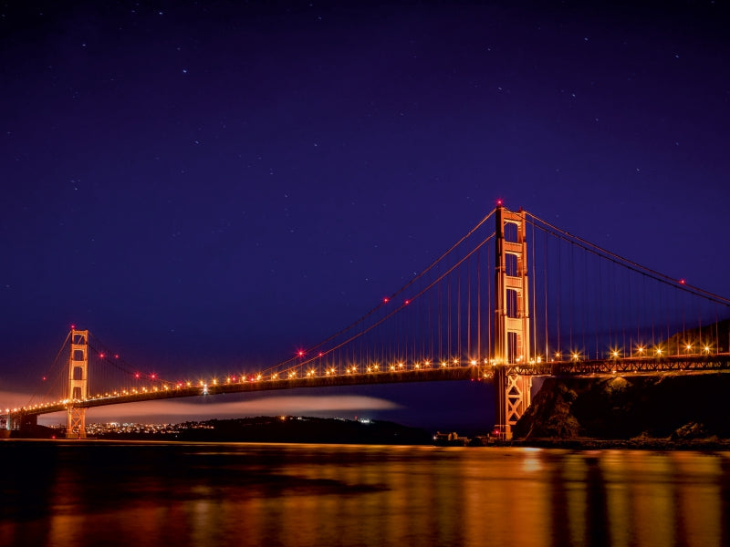 Golden Gate Bridge mit Sternenhimmel 1000 Teile Puzzle quer - CALVENDO Foto-Puzzle'