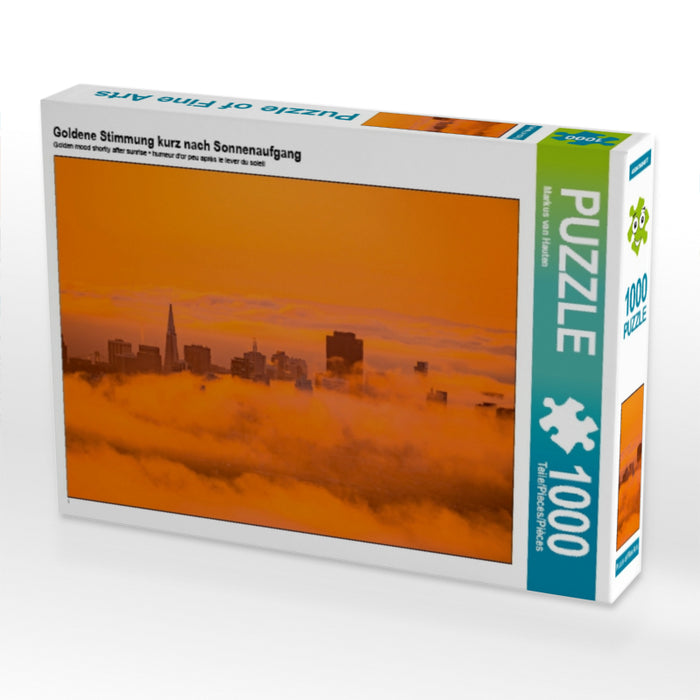 Goldene Stimmung kurz nach Sonnenaufgang 1000 Teile Puzzle quer - CALVENDO Foto-Puzzle'
