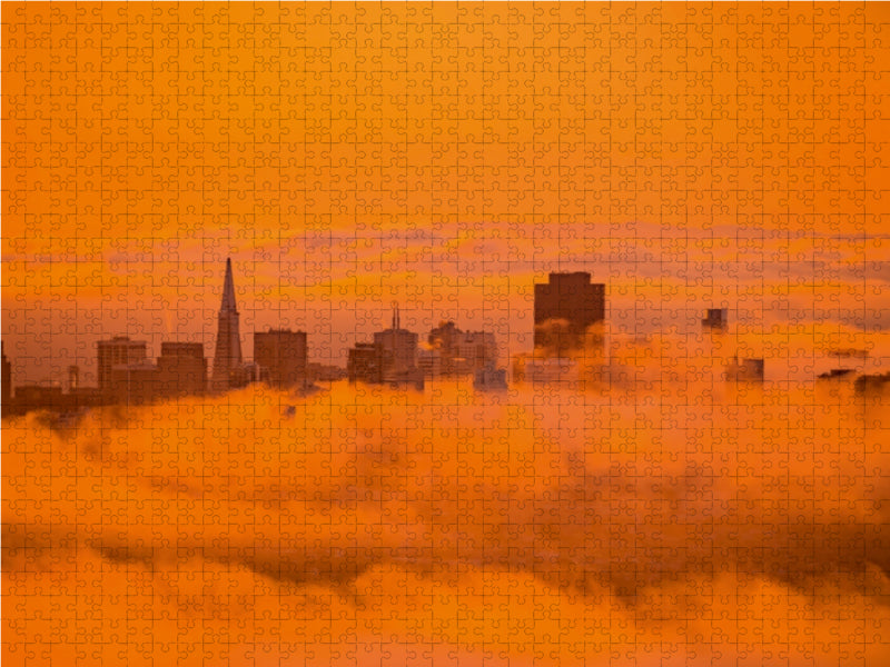 Goldene Stimmung kurz nach Sonnenaufgang 1000 Teile Puzzle quer - CALVENDO Foto-Puzzle'