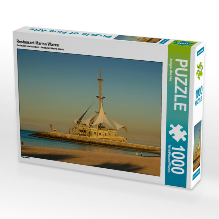 Restaurant Marina Waves 1000 Teile Puzzle quer - CALVENDO Foto-Puzzle'