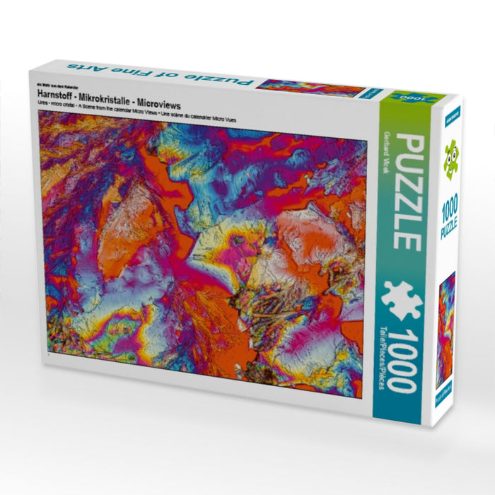 Harnstoff - Mikrokristalle - ein Motiv aus dem Kalender Microviews 1000 Teile Puzzle quer - CALVENDO Foto-Puzzle'