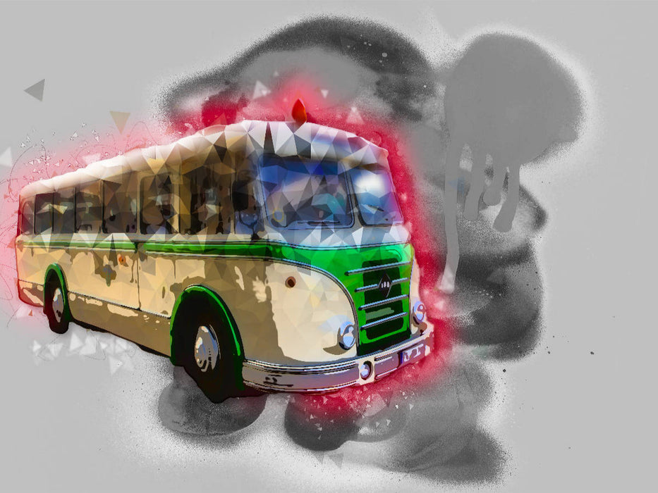 Bus Color - CALVENDO photo puzzle