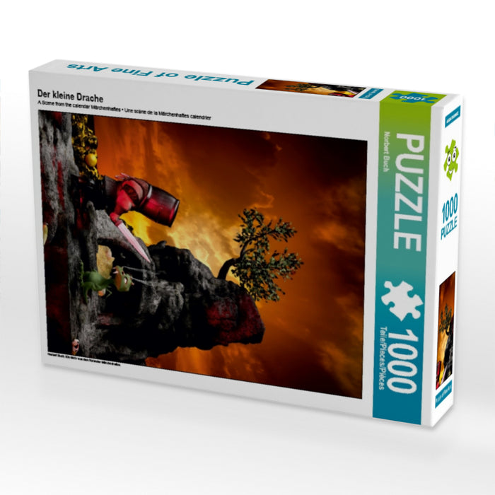 Der kleine Drache 1000 Teile Puzzle hoch - CALVENDO Foto-Puzzle'