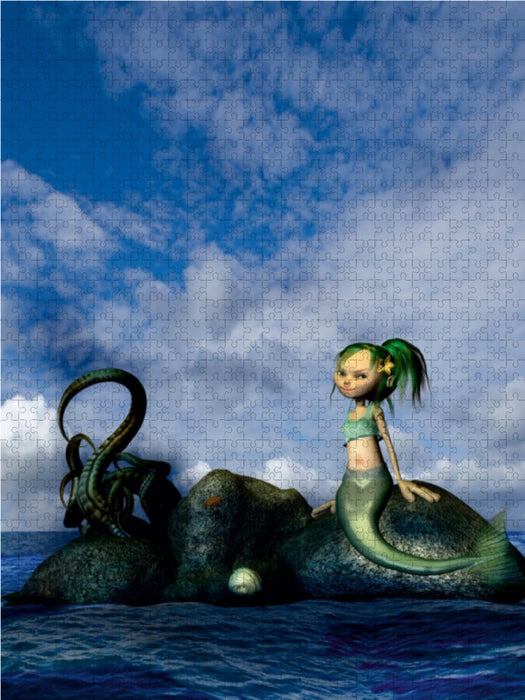 Kleine Meerjungfrau 1000 Teile Puzzle hoch - CALVENDO Foto-Puzzle'