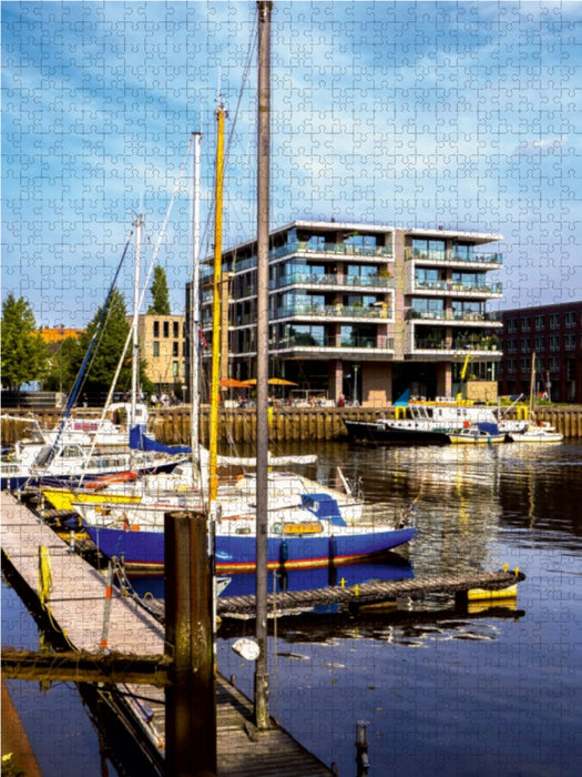 Ein Motiv aus dem Kalender Oldenburg am Wasser 1000 Teile Puzzle hoch - CALVENDO Foto-Puzzle'