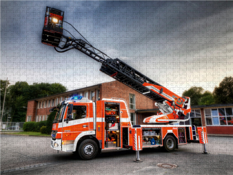 Drehleiter (DLK) 1000 Teile Puzzle quer - CALVENDO Foto-Puzzle'