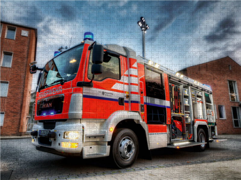 Hilfeleistungslöschgruppenfahrzeug (HLF) 1000 Teile Puzzle quer - CALVENDO Foto-Puzzle'