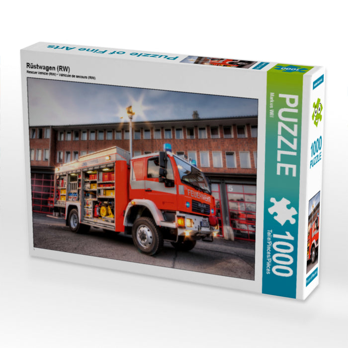 Rescue truck (RW) - CALVENDO photo puzzle 