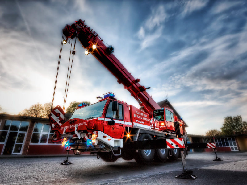 Feuerwehrkran  (FKW) 1000 Teile Puzzle quer - CALVENDO Foto-Puzzle'