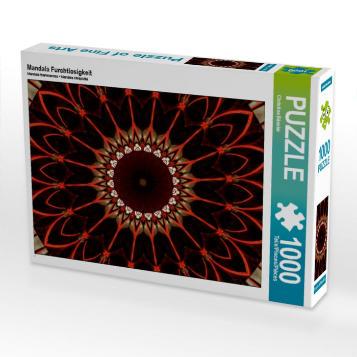 Mandala Furchtlosigkeit 1000 Teile Puzzle quer - CALVENDO Foto-Puzzle'