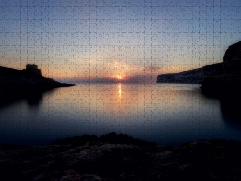 Xlendi Bay, Gozo 1000 Teile Puzzle quer - CALVENDO Foto-Puzzle'