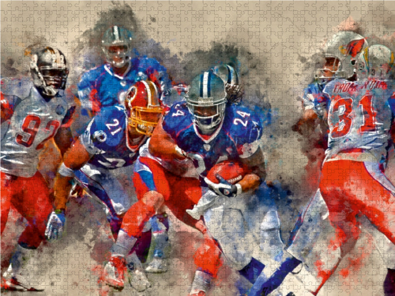 American Football 1000 Teile Puzzle quer - CALVENDO Foto-Puzzle'