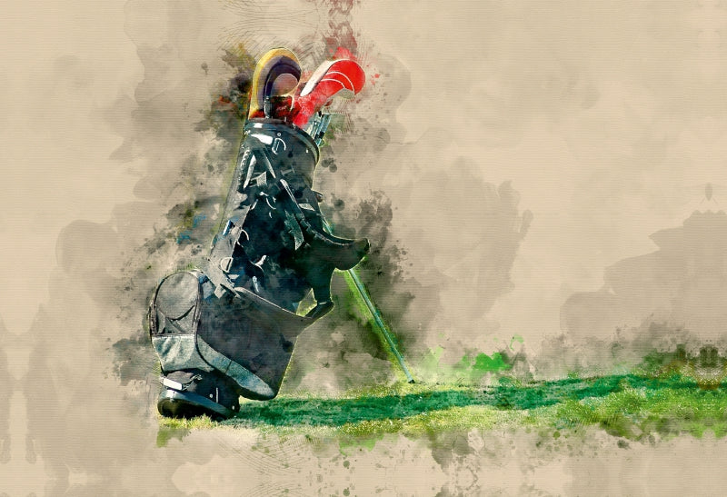 Premium Textil-Leinwand Golf ist wunderbar