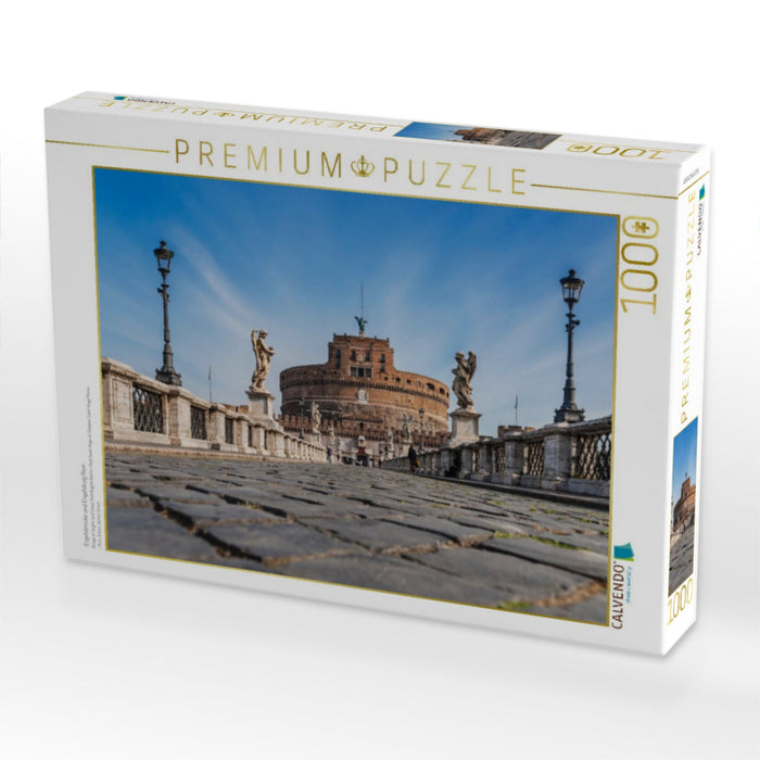 Engelsbrücke und Engelsburg Rom - CALVENDO Foto-Puzzle'