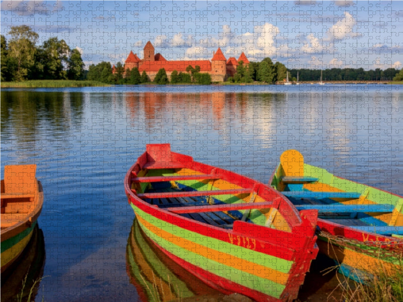 Litauen - Wasserburg Trakai 1000 Teile Puzzle quer - CALVENDO Foto-Puzzle'