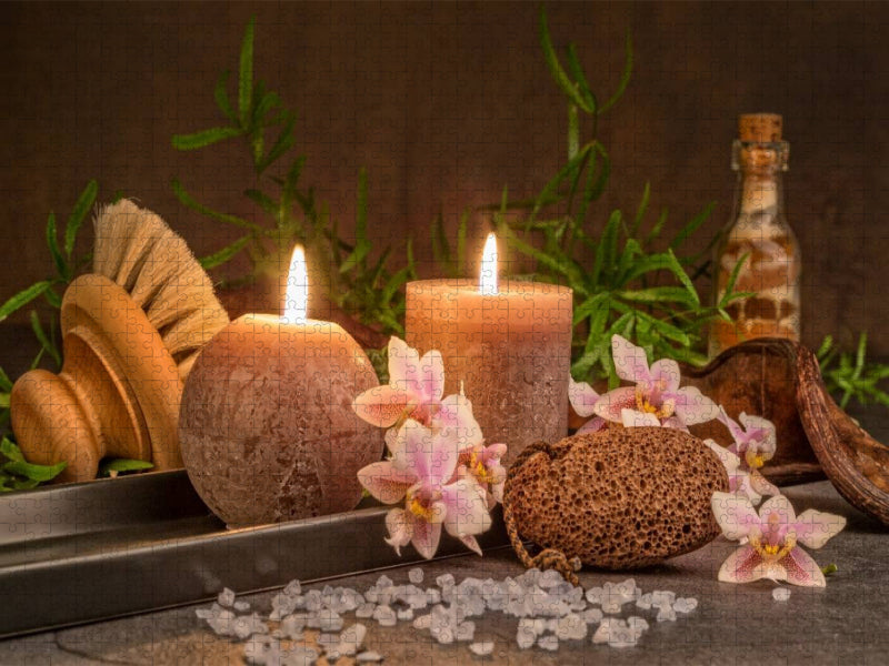 Romantischer Kerzenschein - CALVENDO Foto-Puzzle'