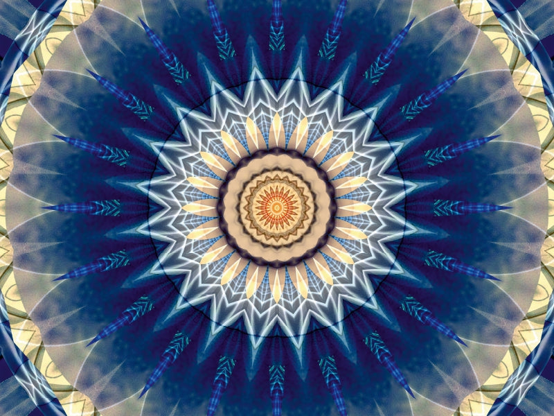 Mandala blau 1000 Teile Puzzle quer - CALVENDO Foto-Puzzle'