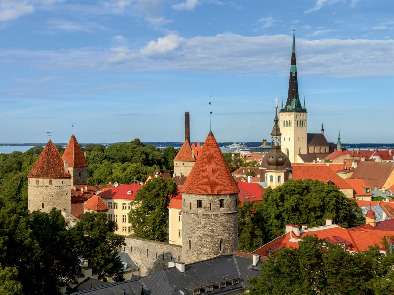 Estonia - View over Tallinn - CALVENDO photo puzzle 
