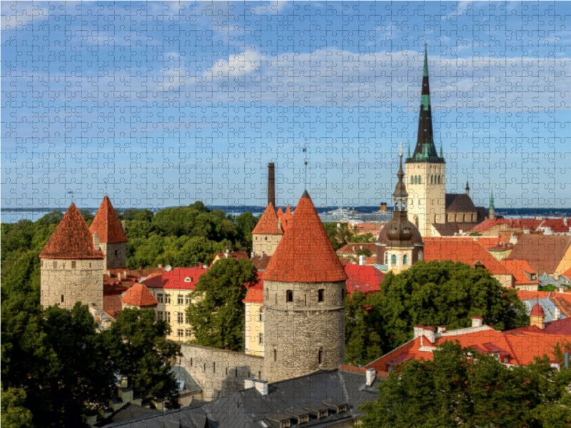Estonia - View over Tallinn - CALVENDO photo puzzle 