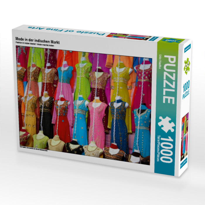 Mode in der indischen Markt 1000 Teile Puzzle quer - CALVENDO Foto-Puzzle'