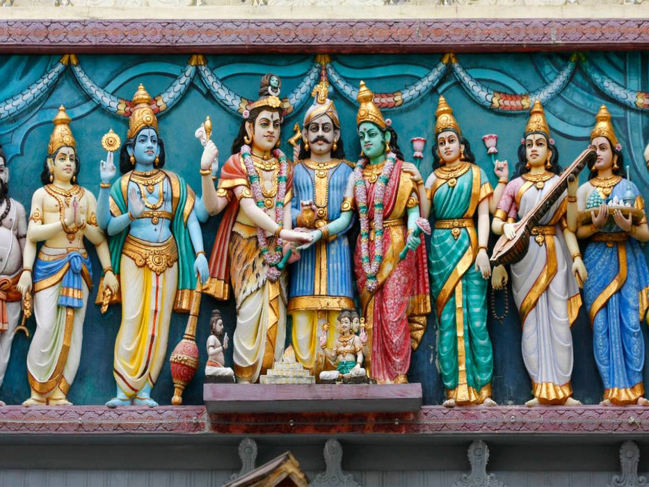 Hindu-Tempel in Singapur - CALVENDO Foto-Puzzle'