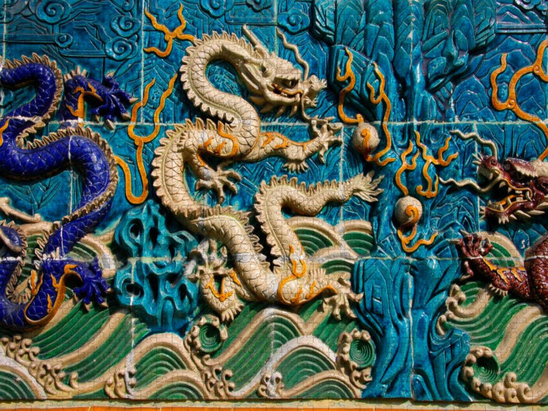 Drache-Muster, Singapur - CALVENDO Foto-Puzzle'