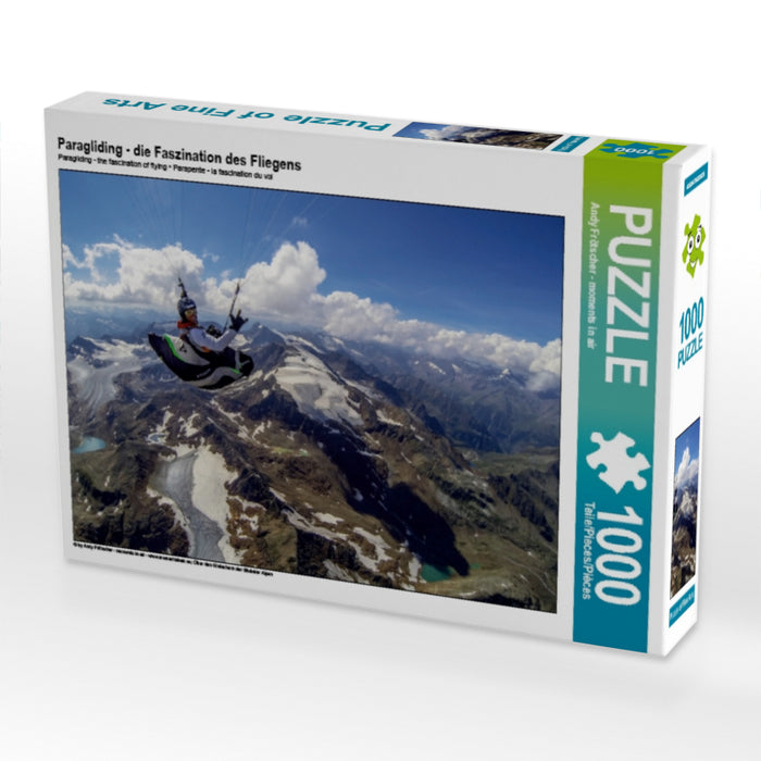 Paragliding - die Faszination des Fliegens 1000 Teile Puzzle quer - CALVENDO Foto-Puzzle'