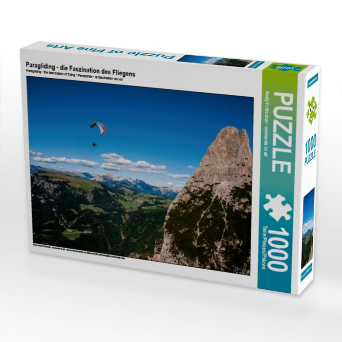 Paragliding - die Faszination des Fliegens 1000 Teile Puzzle quer - CALVENDO Foto-Puzzle'