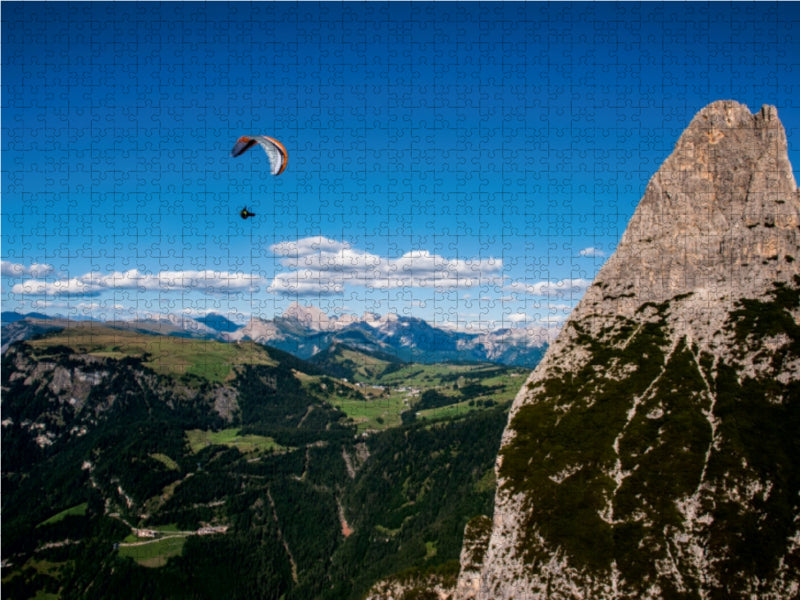 Paragliding - die Faszination des Fliegens 1000 Teile Puzzle quer - CALVENDO Foto-Puzzle'