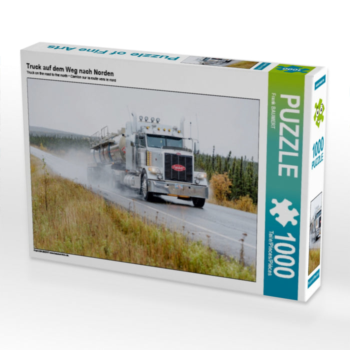 Truck on the way north - CALVENDO photo puzzle 