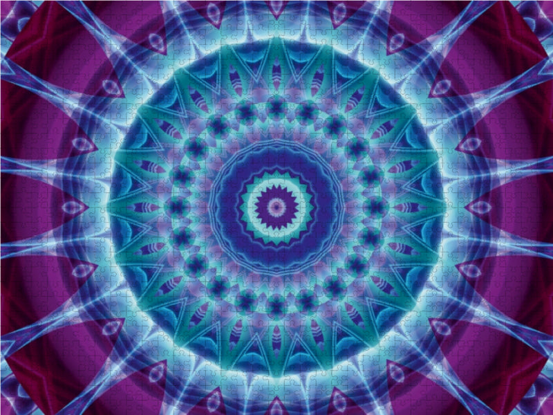 Mandala Eleganz 1000 Teile Puzzle quer - CALVENDO Foto-Puzzle'