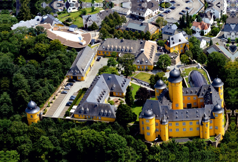 Premium Textil-Leinwand Schloß Montabaur