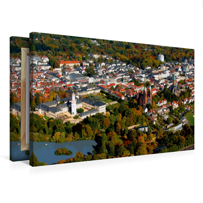 Premium Textil-Leinwand Schloß in Bad Homburg