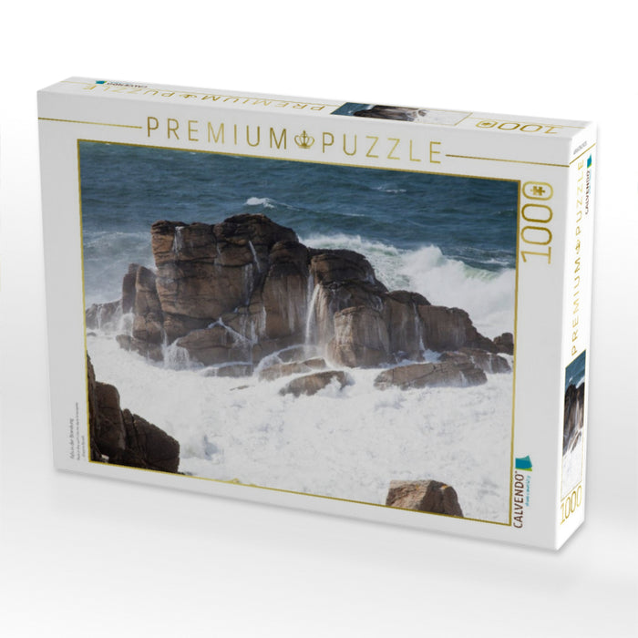 Fels in der Brandung - CALVENDO Foto-Puzzle'
